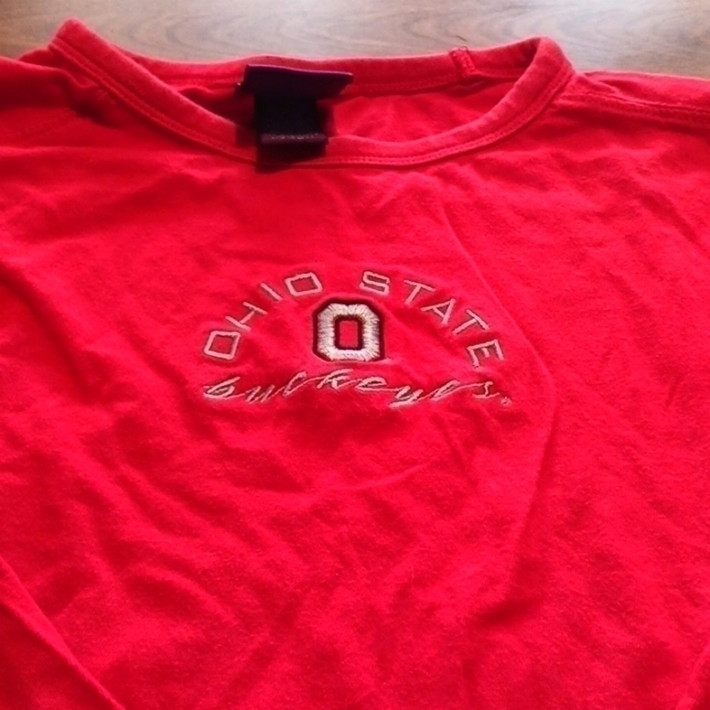 🌻3 For $12🌻Ohio State Long Sleeve Girls T Shirt Size 7/8